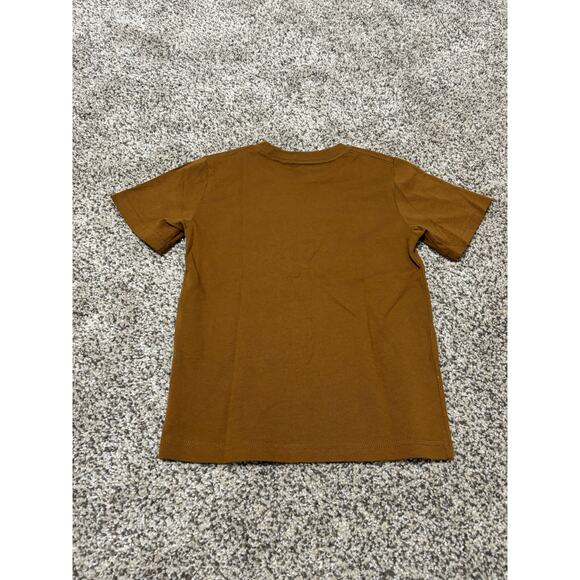 Carhartt Toddler Short Sleeve Pocket T-Shirt, Brown, Size 4T - Picture 3 of 3